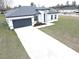 One-story house with gray roof, white walls, and a dark gray garage door at 14511 Sw 29Th Ter, Ocala, FL 34473