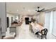 Bright dining room with table and chairs, adjacent to kitchen at 209 San Carlo Rd, Davenport, FL 33896