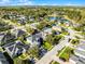 Aerial view of a neighborhood showcasing the home's location within the community at 3063 Juneberry Ter, Oviedo, FL 32766