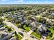 Aerial view of a neighborhood showing the location of the house within the community at 3063 Juneberry Ter, Oviedo, FL 32766