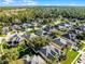 Neighborhood aerial showcasing the community, landscape and surrounding trees at 3063 Juneberry Ter, Oviedo, FL 32766