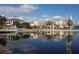 Community lakefront view; reflection of buildings and palm trees at 501 Mirasol Cir # 306, Celebration, FL 34747