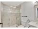 Bright bathroom with a modern shower and vanity at 6034 Westgate Dr # 202, Orlando, FL 32835