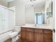 Bathroom with single vanity and tub shower combo at 8276 Maritime Flag St # 201, Windermere, FL 34786