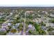 Aerial view of the home and surrounding neighborhood at 1300 E Kaley St, Orlando, FL 32806