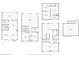 Detailed floor plan of the house and guest house at 1549 Corolla Ct, Reunion, FL 34747