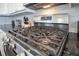 Stainless steel gas cooktop with modern design in the kitchen at 1549 Corolla Ct, Reunion, FL 34747