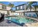 Inviting pool with spa and lounge chairs; perfect for relaxation at 1549 Corolla Ct, Reunion, FL 34747