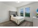 Bedroom with plush bed, large windows, and carpeted floor at 17066 Water Spring Blvd, Winter Garden, FL 34787