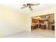 Kitchen with wood cabinets and view from dining area at 2201 Sunderland Rd, Maitland, FL 32751