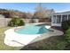 Relaxing kidney-shaped pool in backyard setting at 2201 Sunderland Rd, Maitland, FL 32751