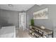 Gray-walled bedroom with a full bed and a view into the hallway at 2471 E 20Th St, Sanford, FL 32771