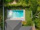 Overhead shot showcasing a beautifully landscaped property and luxurious pool area at 2510 Amherst Ave, Orlando, FL 32804