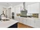 Modern kitchen featuring white cabinetry, tiled backsplash, and stainless steel appliances at 2510 Amherst Ave, Orlando, FL 32804