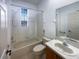 Clean bathroom with tub, toilet, and a vanity at 3300 Whitestone Cir # 101, Kissimmee, FL 34741