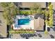 Overhead view of a refreshing community swimming pool at 4952 Tangerine Ave # 4952, Winter Park, FL 32792