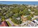 Aerial view of homes and waterfront at 506 N Dillard St, Winter Garden, FL 34787