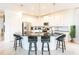 Modern kitchen with large island and white cabinets at 801 Golden Bear Dr, Kissimmee, FL 34747