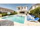 Luxury pool with spa and plenty of lounge chairs at 801 Golden Bear Dr, Kissimmee, FL 34747