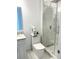 Modern bathroom with a large glass shower and updated fixtures at 17795 Blazing Star Cir, Clermont, FL 34714