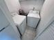 Small laundry room with washer and dryer at 1908 Lake Atriums Cir # 20, Orlando, FL 32839