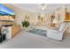 Bright living room featuring comfortable seating and a large TV at 3683 Half Moon Dr, Orlando, FL 32812