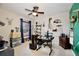 Home office with desk, chair, and stylish wall decor at 431 Pheasant Dr, Haines City, FL 33844