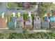 An aerial view of a single Gathering home featuring a well manicured lawn at 654 Boniview Ln, Altamonte Springs, FL 32714
