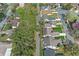 An aerial view of surrounding homes with manicured lawns in a lovely neighborhood at 654 Boniview Ln, Altamonte Springs, FL 32714
