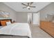 Main bedroom with ceiling fan and en-suite bathroom at 670 Lake Villas Dr # D, Altamonte Springs, FL 32701