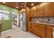 Kitchen with stainless steel refrigerator and cabinets at 670 Lake Villas Dr # D, Altamonte Springs, FL 32701