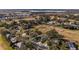 Aerial view highlighting home's location in a golf course community at 8835 Spyglass Loop, Clermont, FL 34711