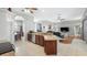 Modern kitchen with granite countertops and stainless steel appliances at 8835 Spyglass Loop, Clermont, FL 34711