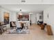 Open living area featuring stylish furnishings and an open layout to the kitchen at 100 S Eola Dr # 1405, Orlando, FL 32801