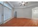 Dining room with hardwood floors and French doors at 1410 Celebration Ave # 101, Celebration, FL 34747