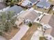 Aerial view of a single-Gathering home with a driveway and yard at 2041 Black Hawk St, Clermont, FL 34714