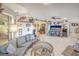 Inviting living room featuring cozy seating, decorative elements, and a view into the next room, creating a relaxed and lived-in ambiance at 218 S Venetian Way, Port Orange, FL 32127