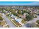 Aerial shot of neighborhood featuring the house and surrounding streets in a residential area at 2207 Winter Woods Blvd, Winter Park, FL 32792