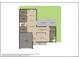 Detailed floor plan showcasing the layout of a home with a kitchen, bedrooms, living spaces, and a garage at 2207 Winter Woods Blvd, Winter Park, FL 32792
