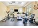 Fitness center featuring treadmills, ellipticals, and stationary bikes at 3 Riverwalk Dr # 405, New Smyrna Beach, FL 32169