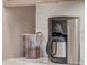 Coffee station with built-in coffee maker and storage at 601 Sweetwater Club Blvd, Longwood, FL 32779