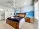 Bedroom with pirate theme, king-size bed, and custom mural at 6156 Broad Oak Dr, Davenport, FL 33837