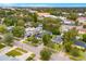 An aerial view of a residential neighborhood at 631 Callahan St, Winter Park, FL 32789