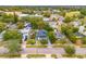 Aerial view showing home's location in a residential neighborhood at 631 Callahan St, Winter Park, FL 32789