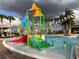 Colorful splash pad with water features at 6976 Church Lake St, Groveland, FL 34736