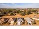 Aerial view of homes with solar panels, showcasing a desirable community at 8134 Sw 78Th Terrace Rd, Ocala, FL 34476