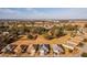 Aerial view of homes with solar panels, showcasing a desirable community at 8134 Sw 78Th Terrace Rd, Ocala, FL 34476