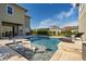 Relaxing pool area with lounge chairs and water features at 9203 Neher St, Orlando, FL 32827