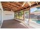 Spacious screened porch with pool view and ceiling fans at 1163 Queen Elaine Dr, Casselberry, FL 32707
