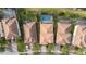 Aerial view of houses with pools in a community at 12088 Uleta Ln, Orlando, FL 32827